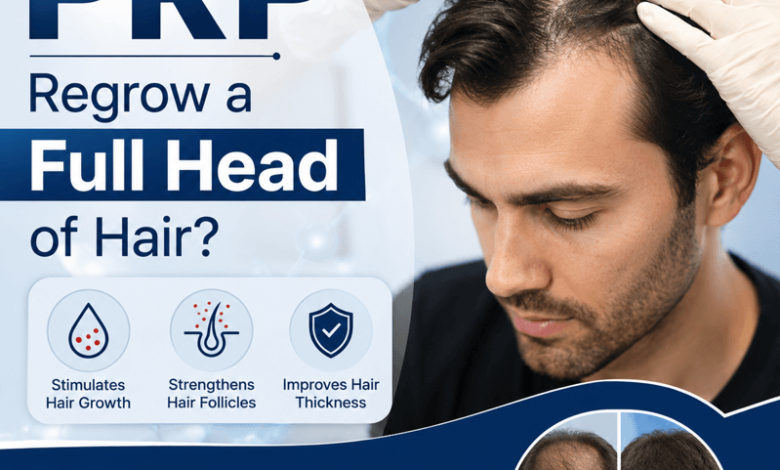 Can PRP regrow a full head of hair?